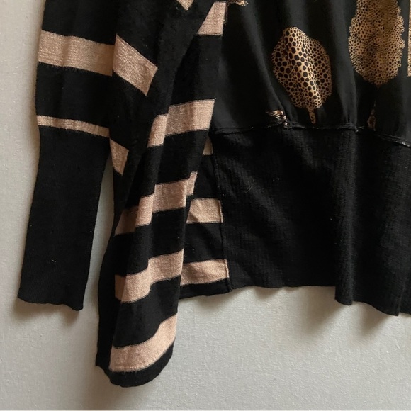 Clements Ribeiro Portobello Wool Blend Cardigan Floral Print Knit Open Wrap S/M - Picture 3 of 7